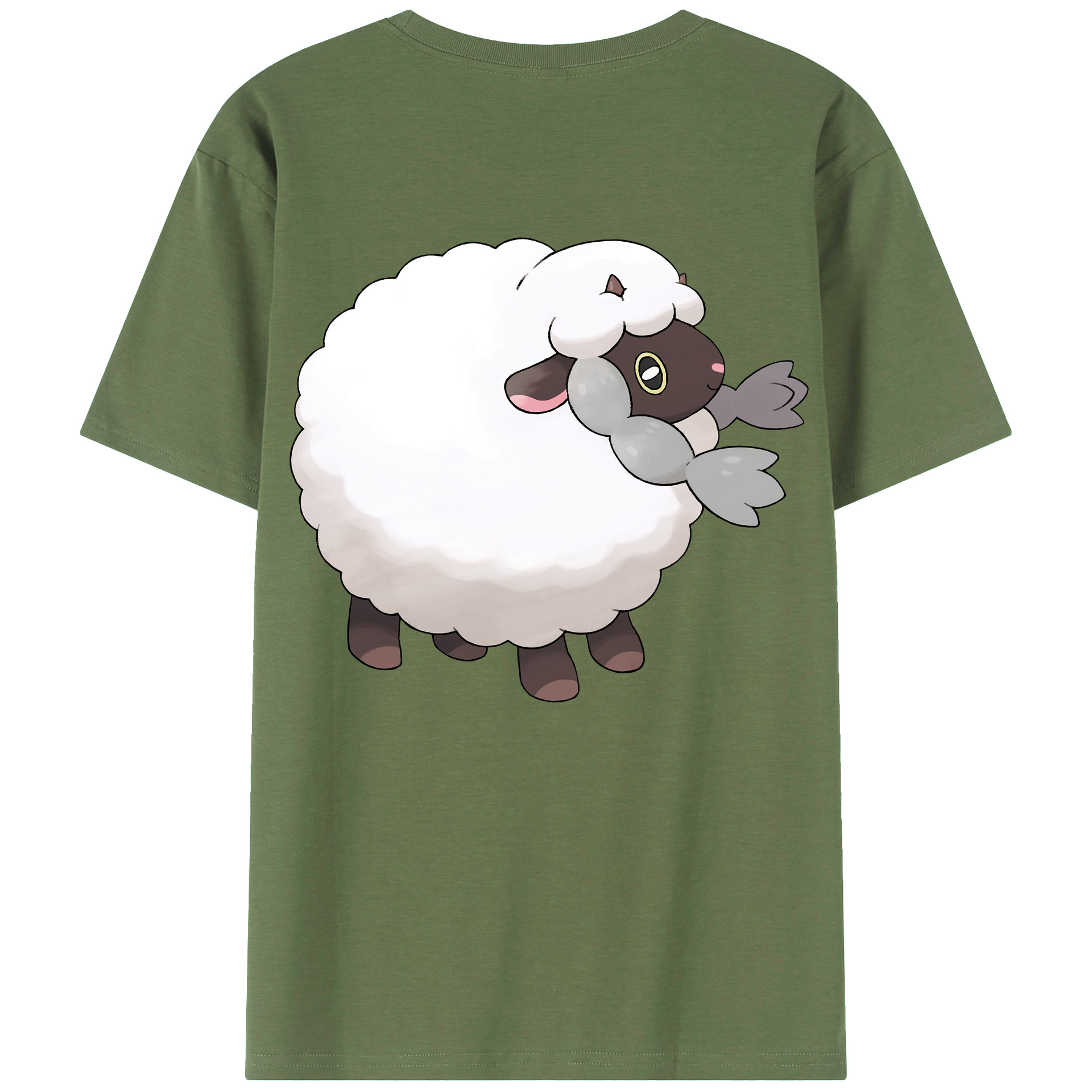 （画像用） ポケットモンスター Pokémon 綿100％ メンズ半袖Tシャツ（バックプリント） 通気性